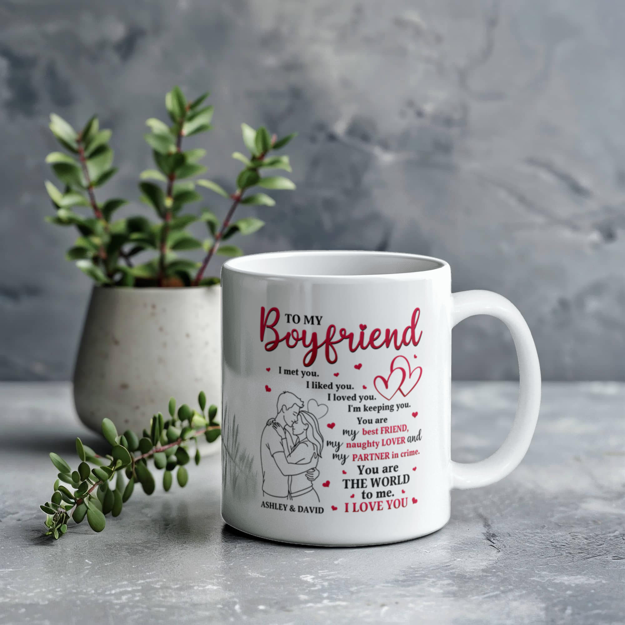 Valentine gift mug 11oz and 15oz for him