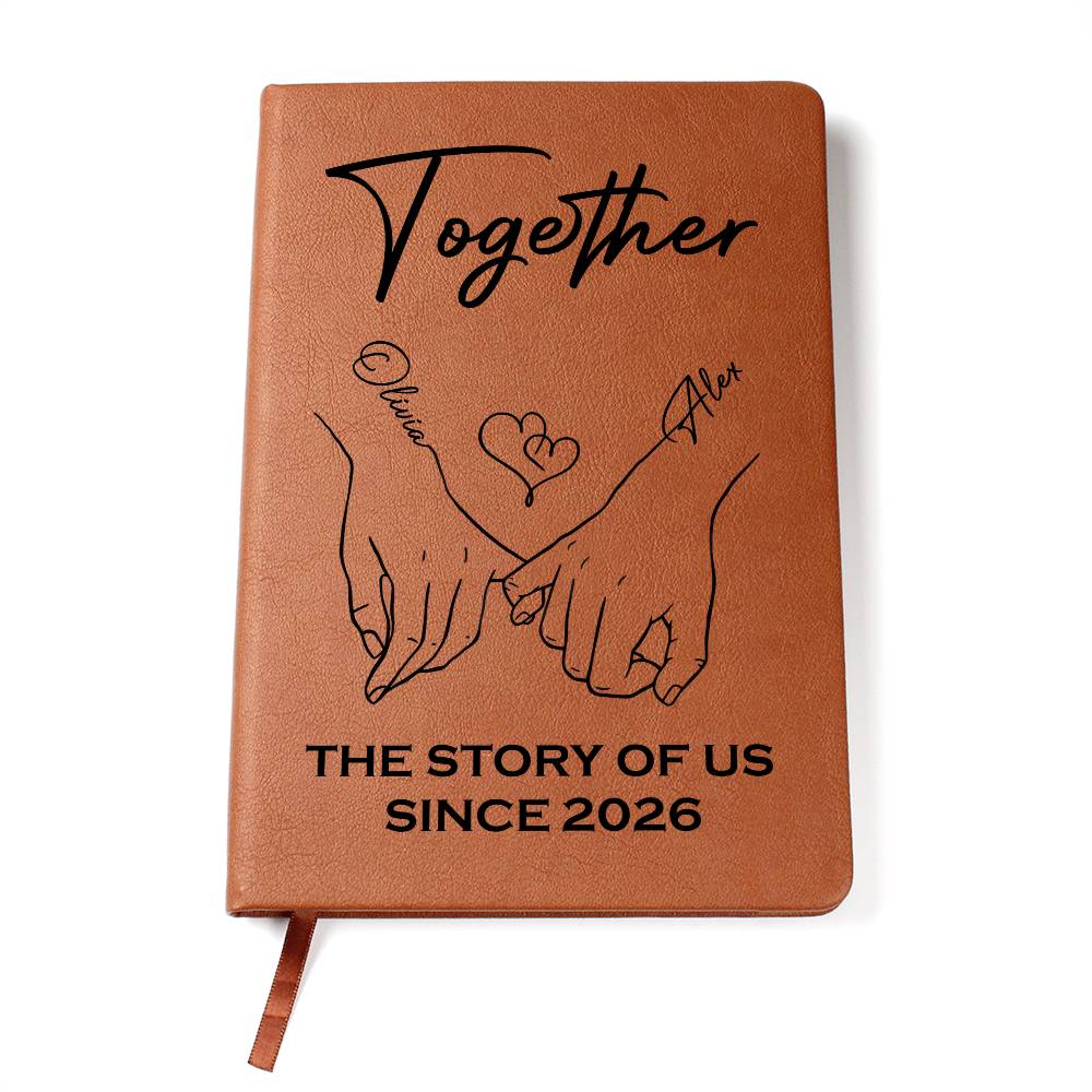 Custom name couple notebook relationship journal