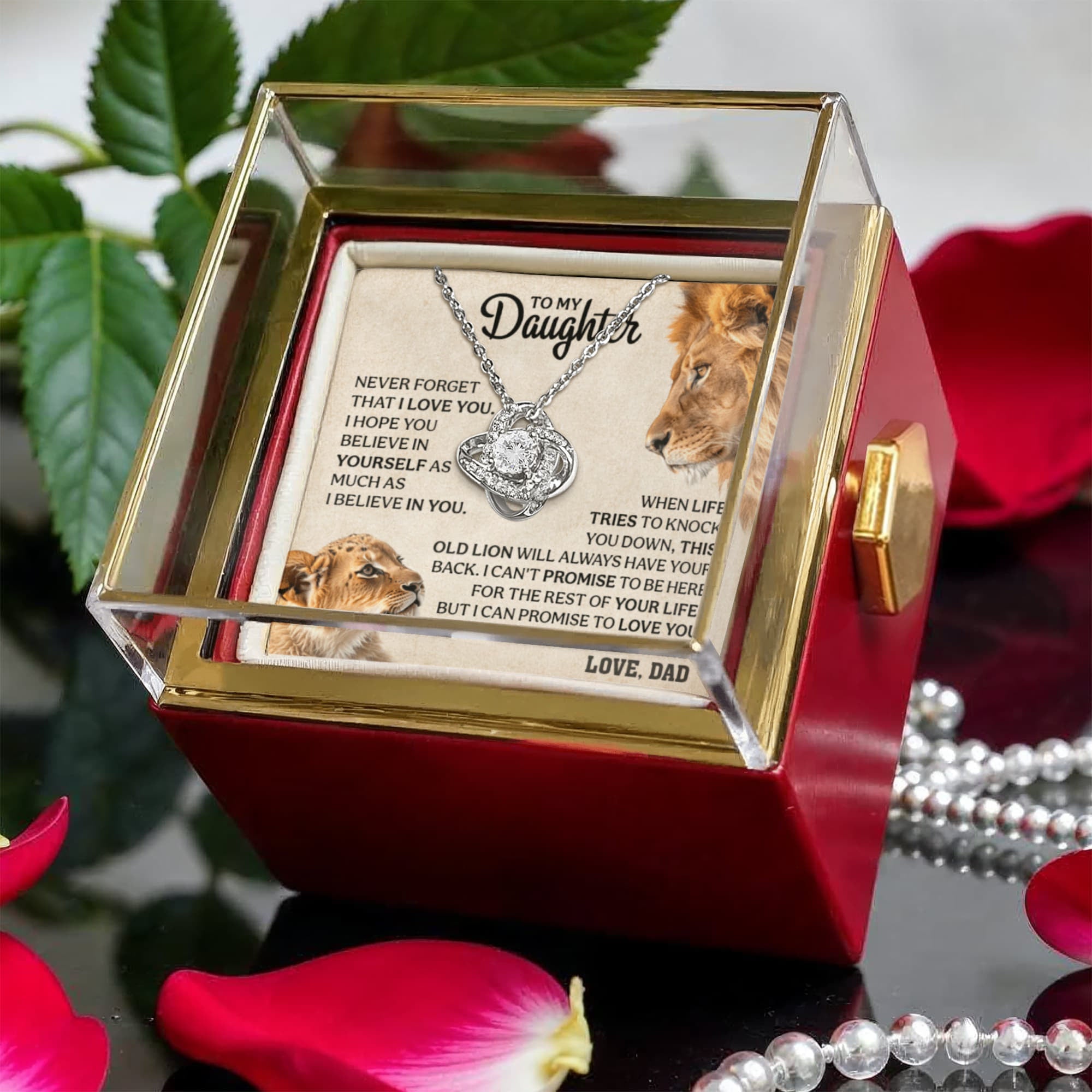 Daughter necklace gift from dad