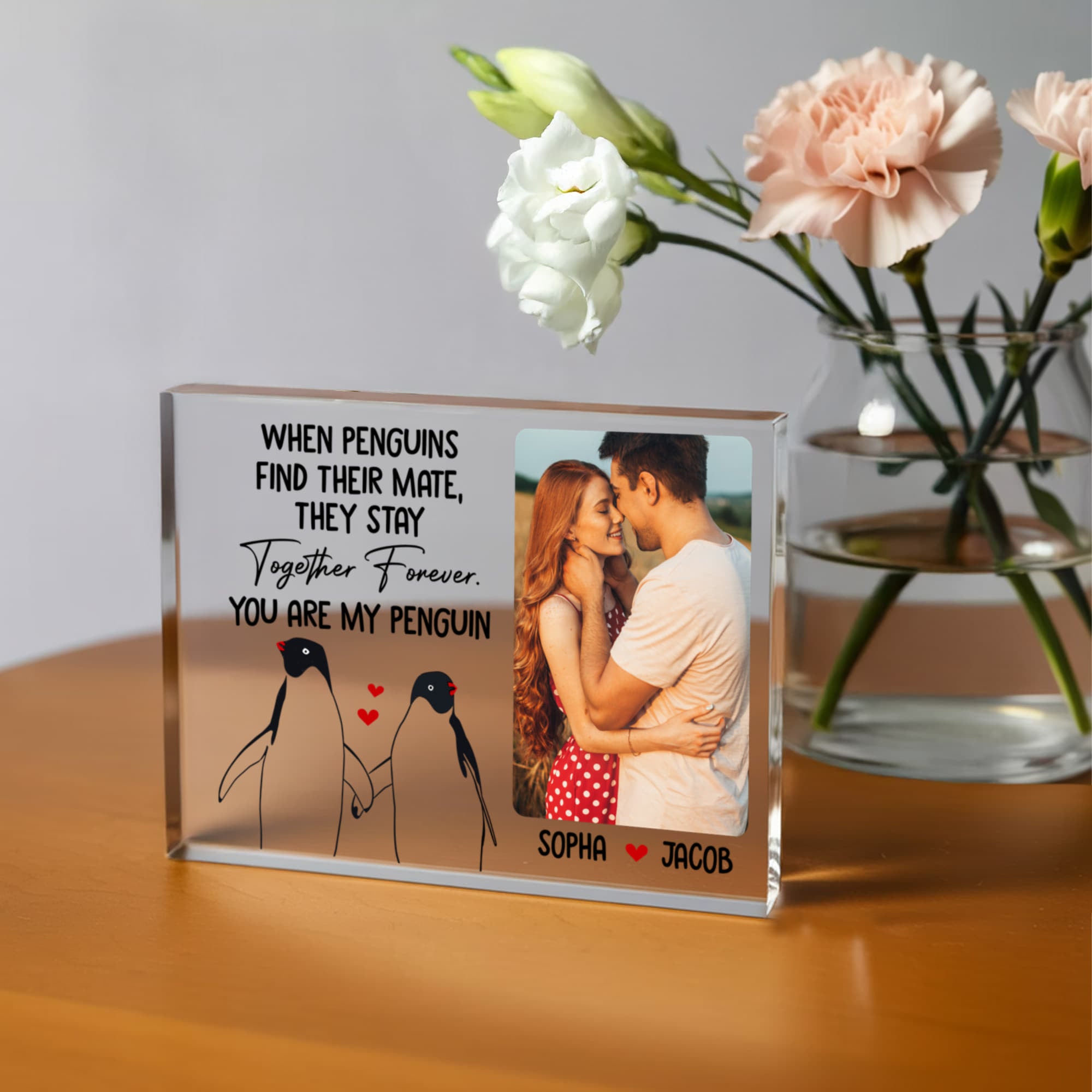 Elegant home décor keepsake for couples