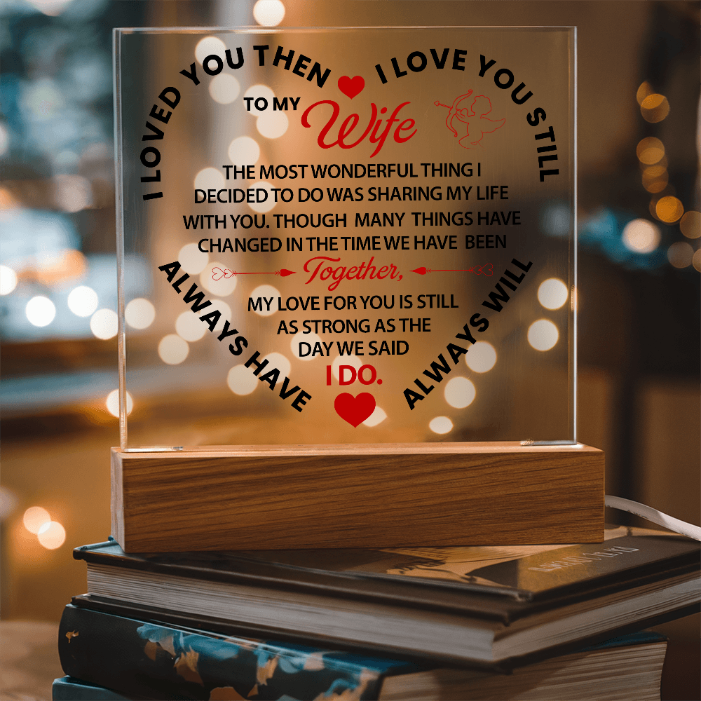 Forever love keepsake for wife