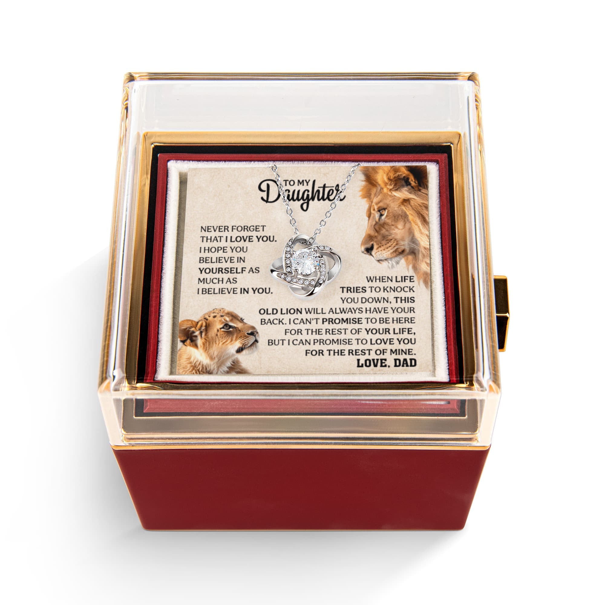 Inspirational daughter necklace