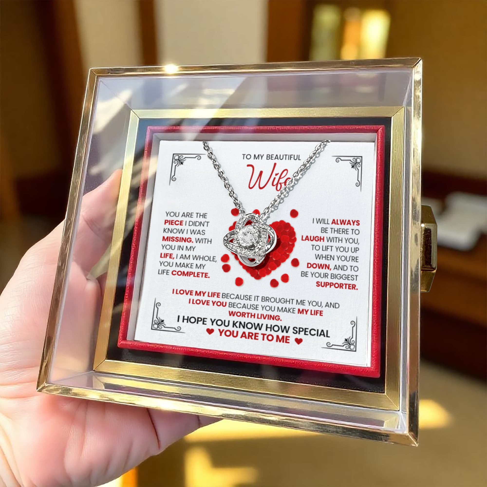 Love necklace for wife