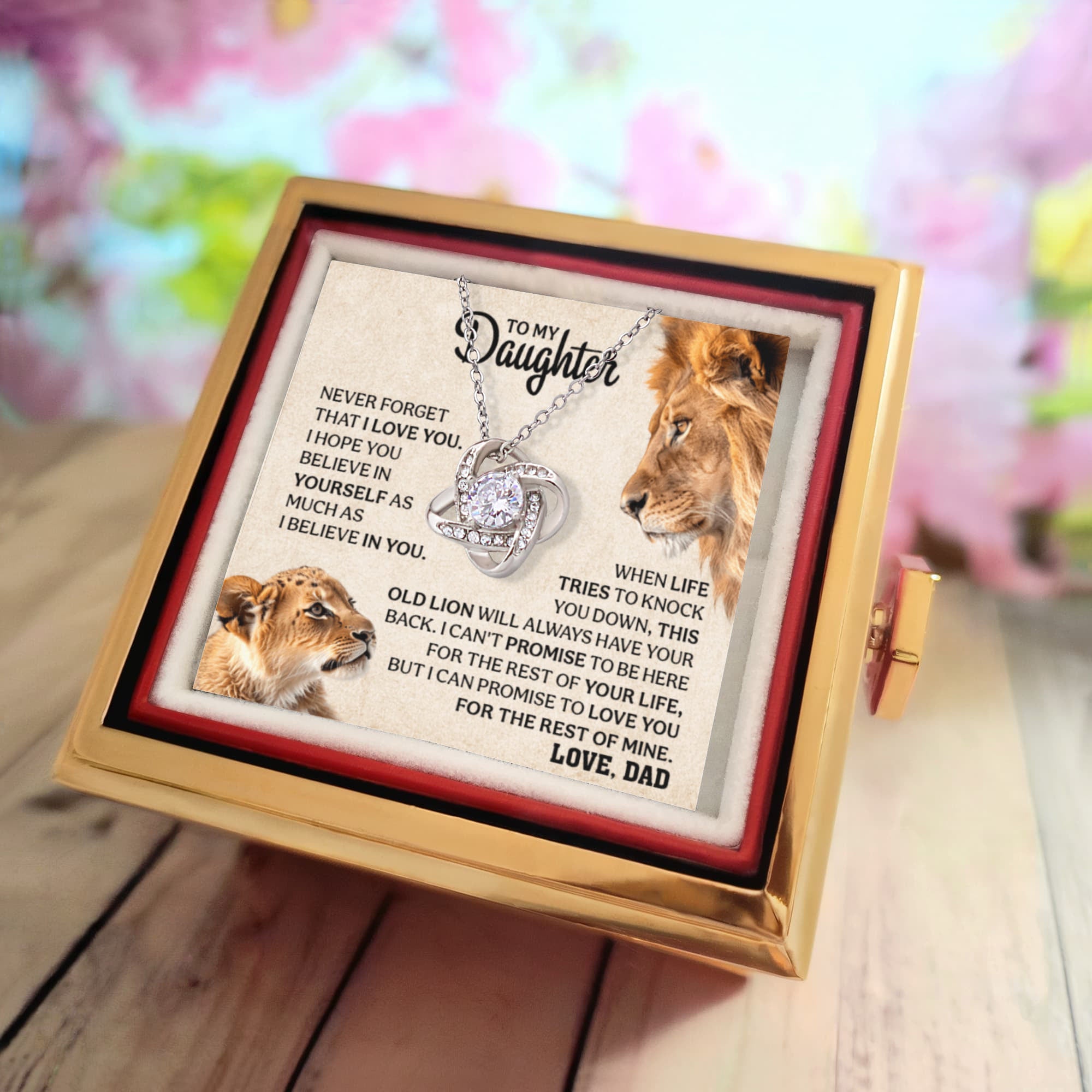 Sentimental daughter heart pendant