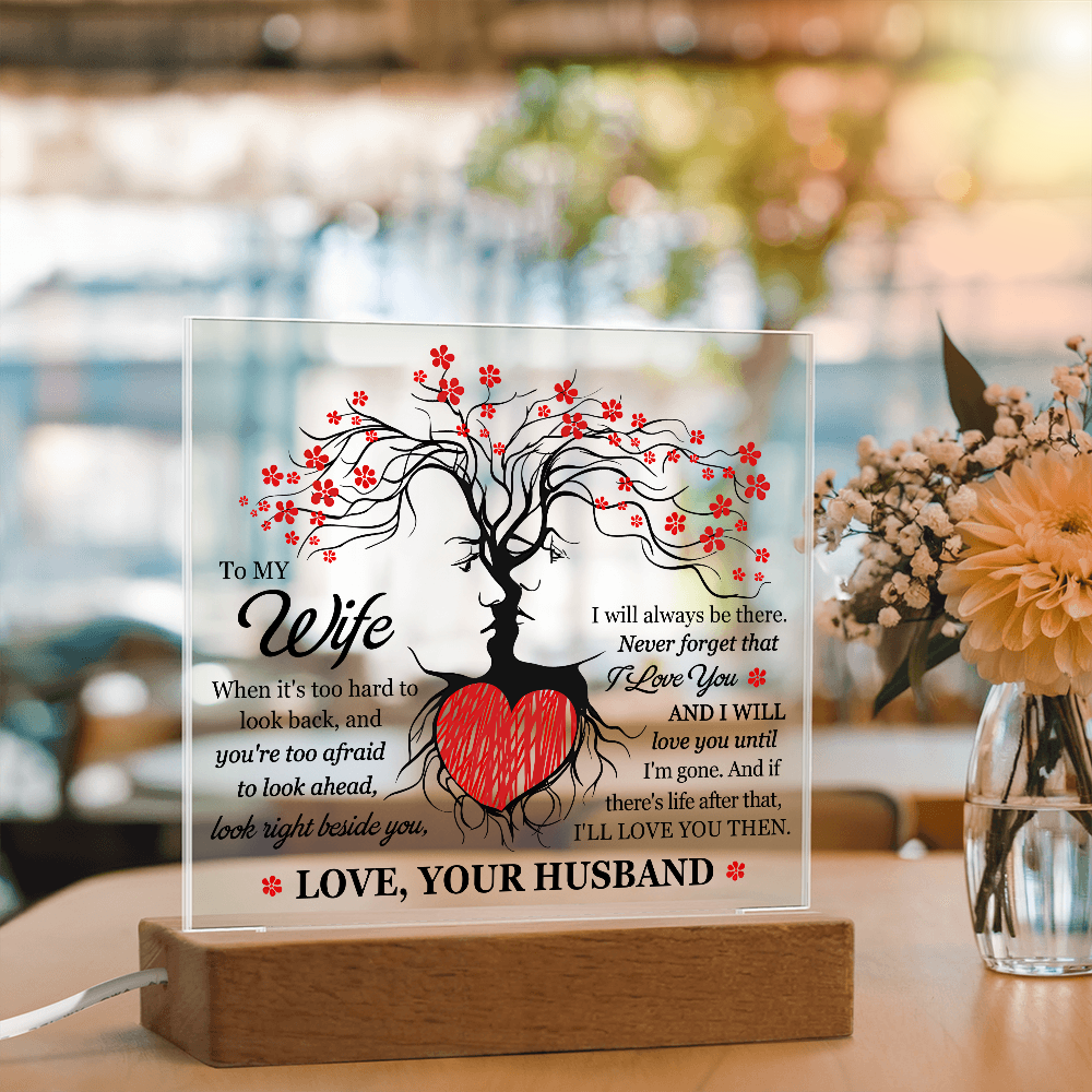 Tree of life heart acrylic décor
