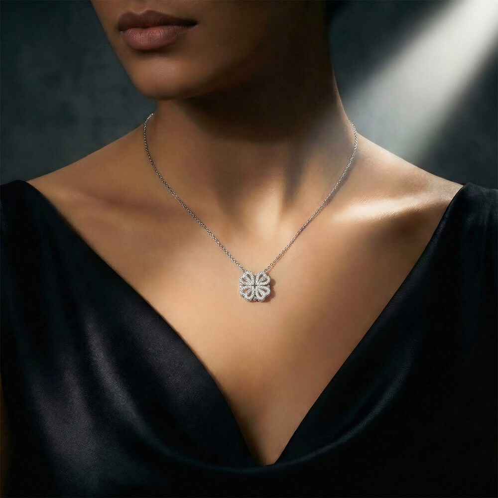 To my Mom Magnetic Hearts Necklace