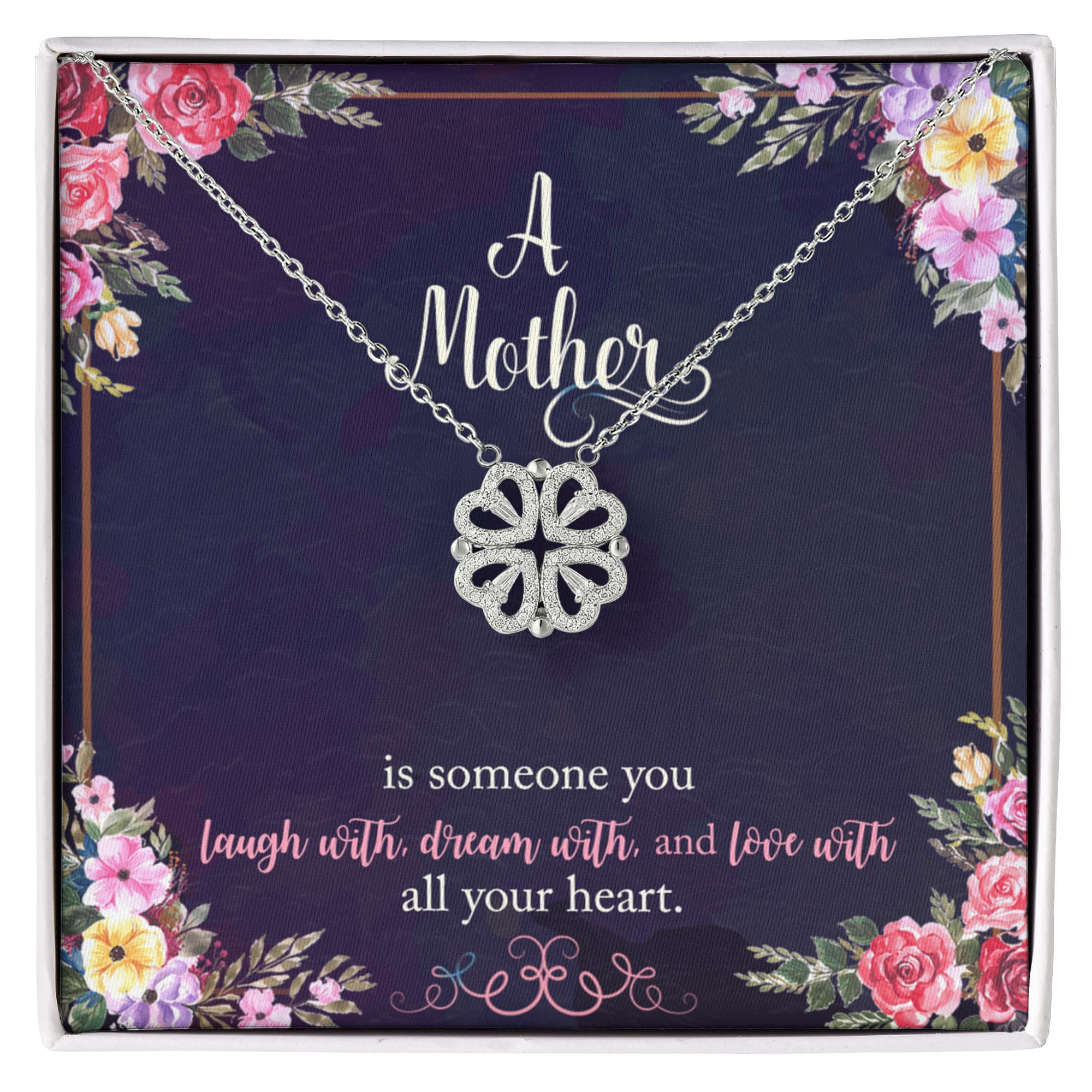 A Mother, Magnetic Hearts Necklace