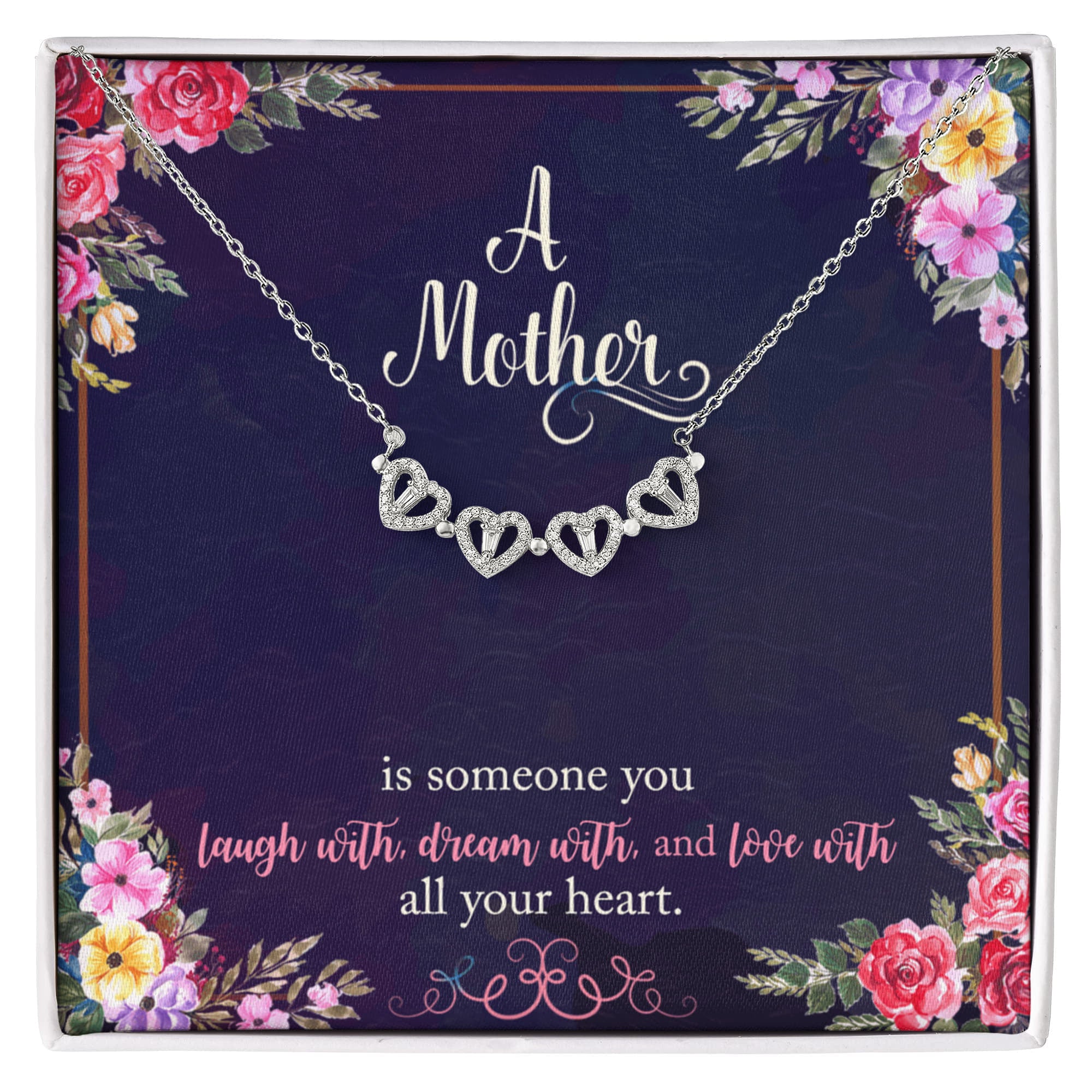 A Mother, Magnetic Hearts Necklace