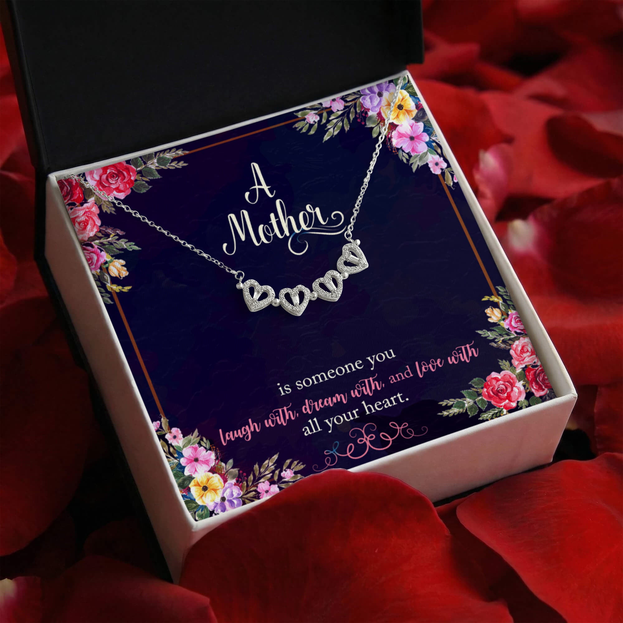 A Mother, Magnetic Hearts Necklace