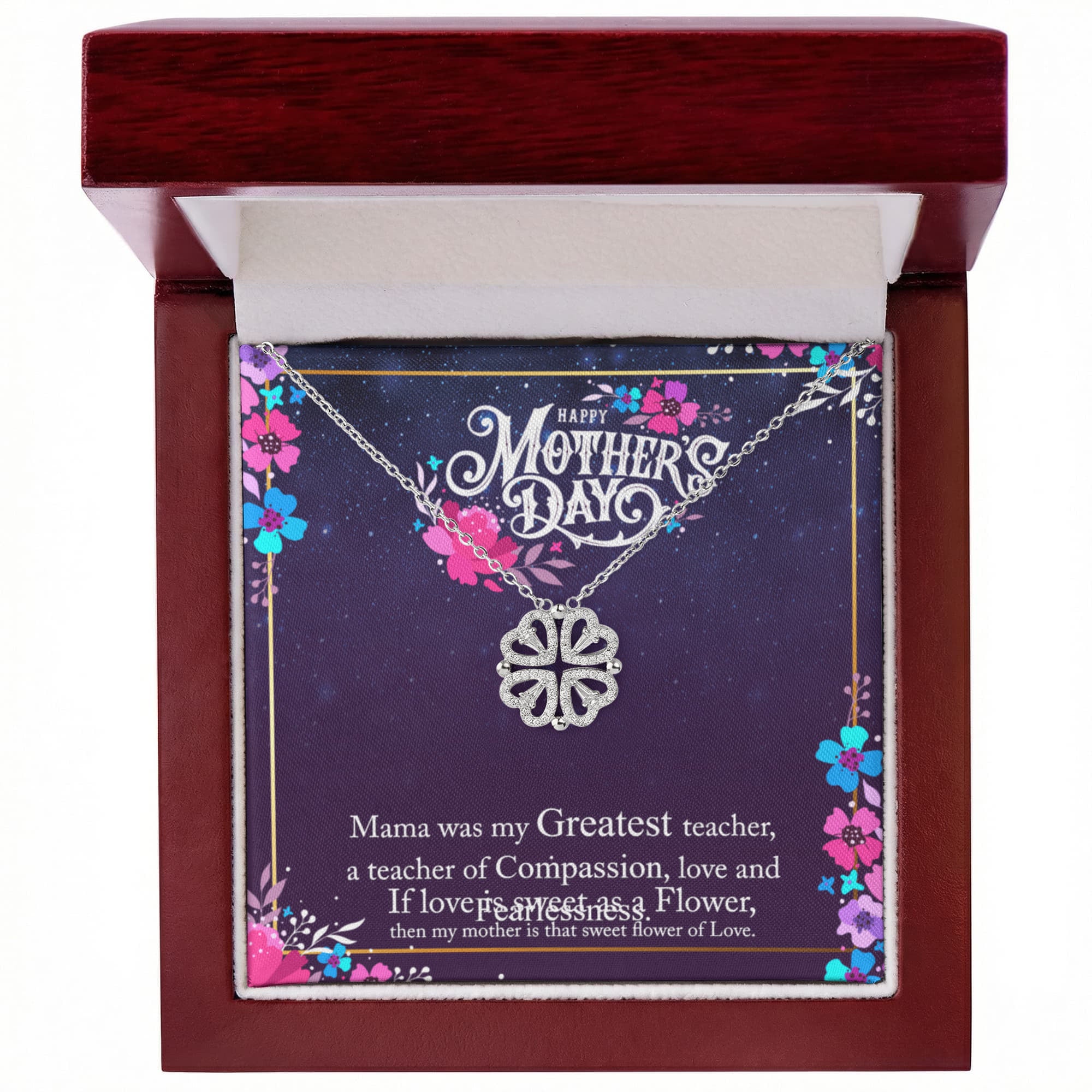 Happy mother's Day Magnetic Hearts Necklace