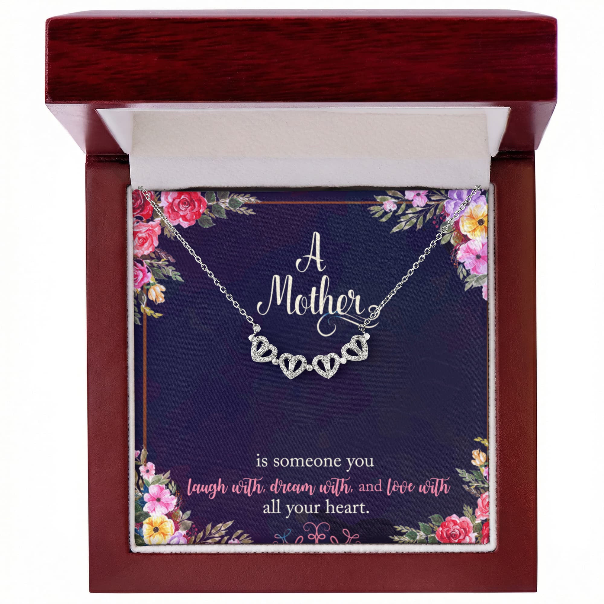 A Mother, Magnetic Hearts Necklace