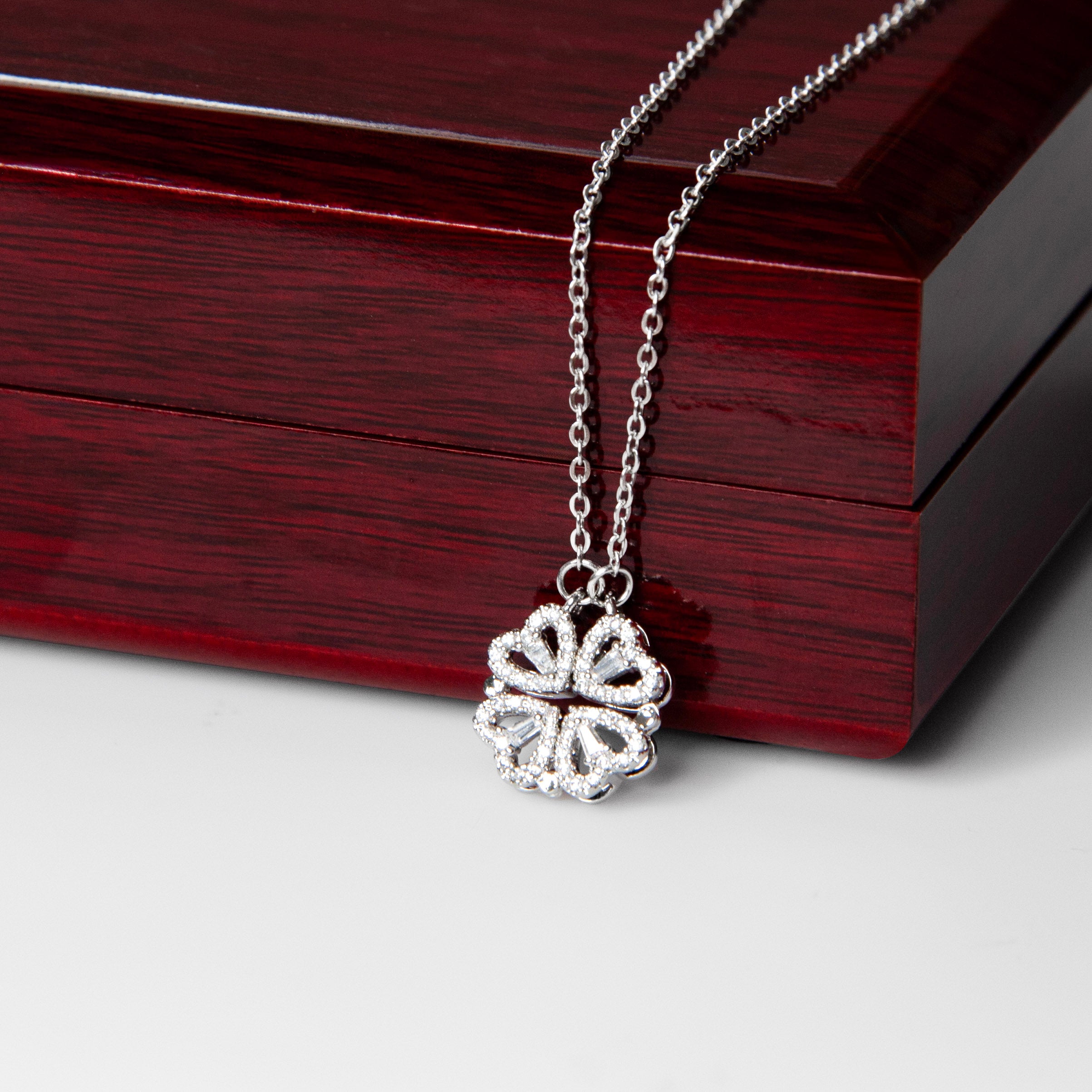 To my Mom Magnetic Hearts Necklace