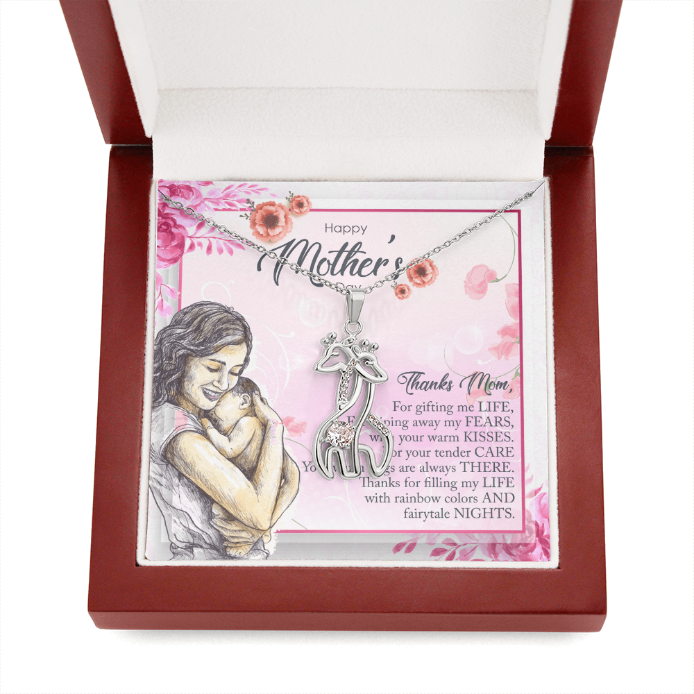Happy mother's Day Giraffe Necklace
