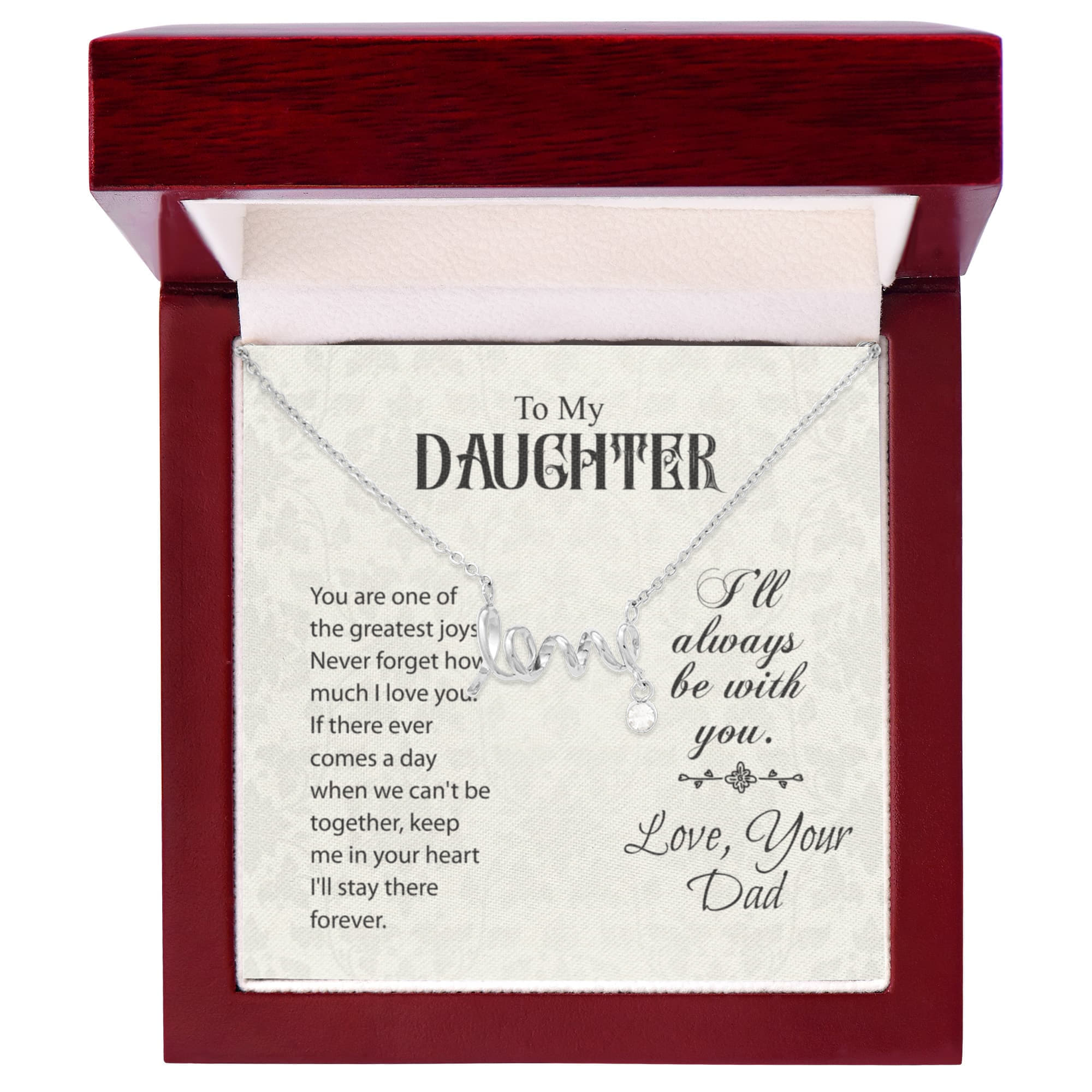To my daughter from Dad