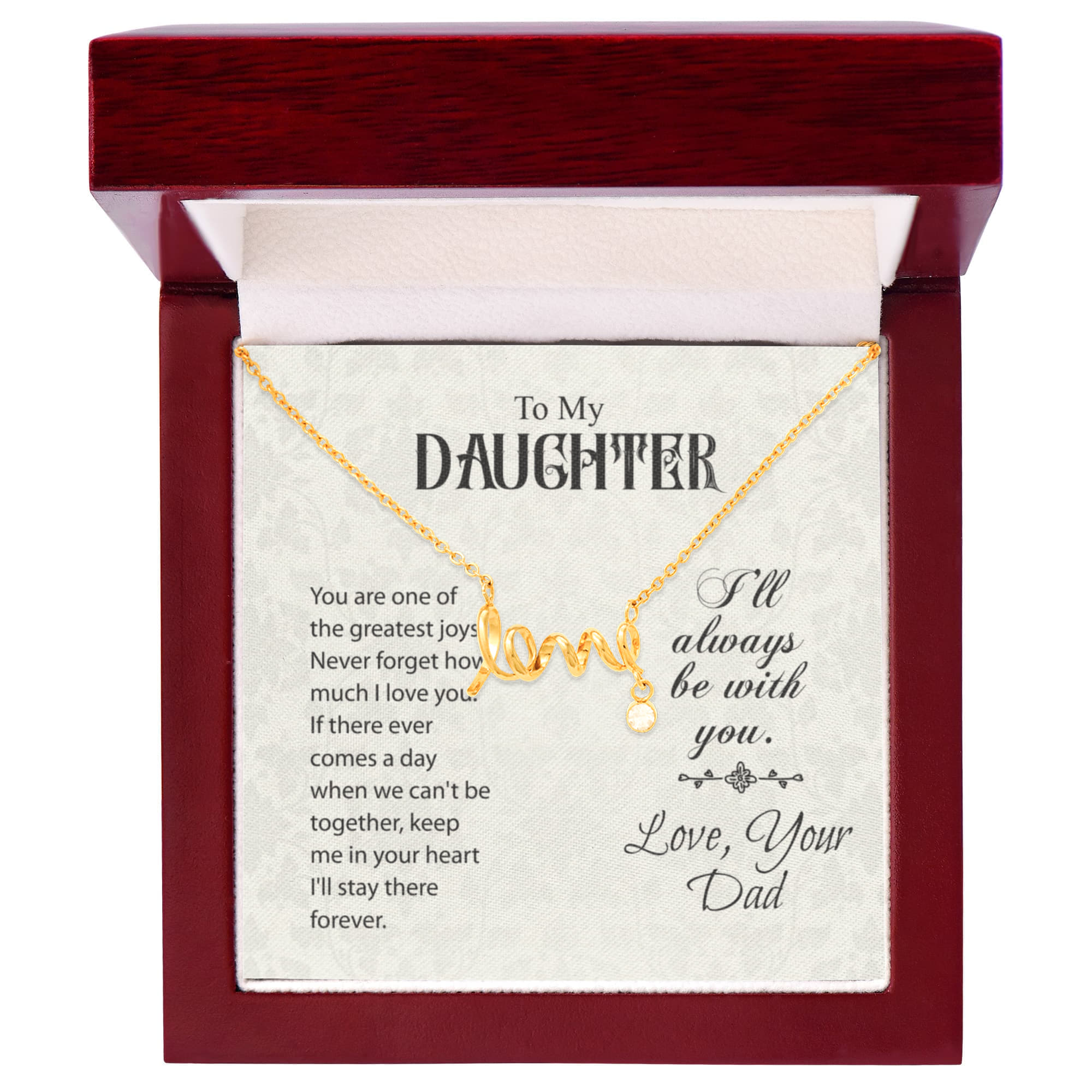 To my daughter from Dad