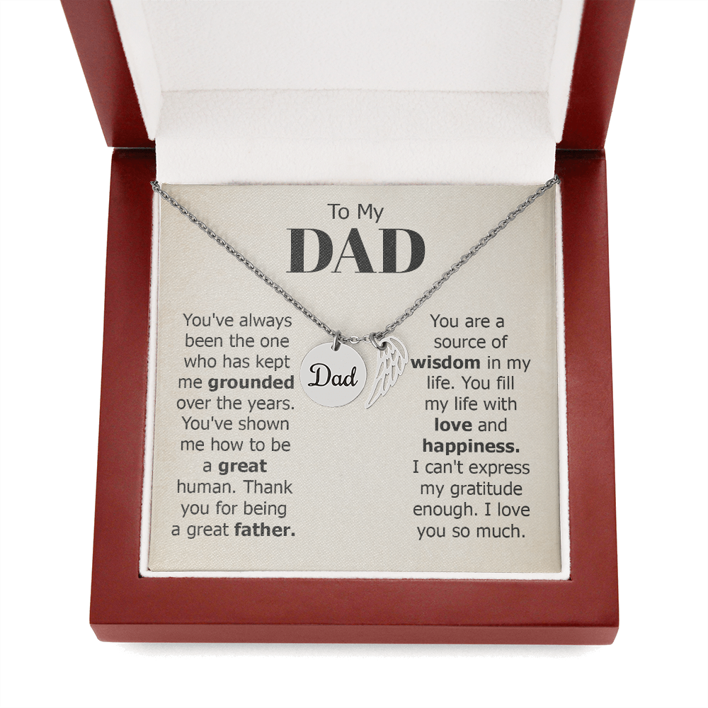 To my Dad necklace