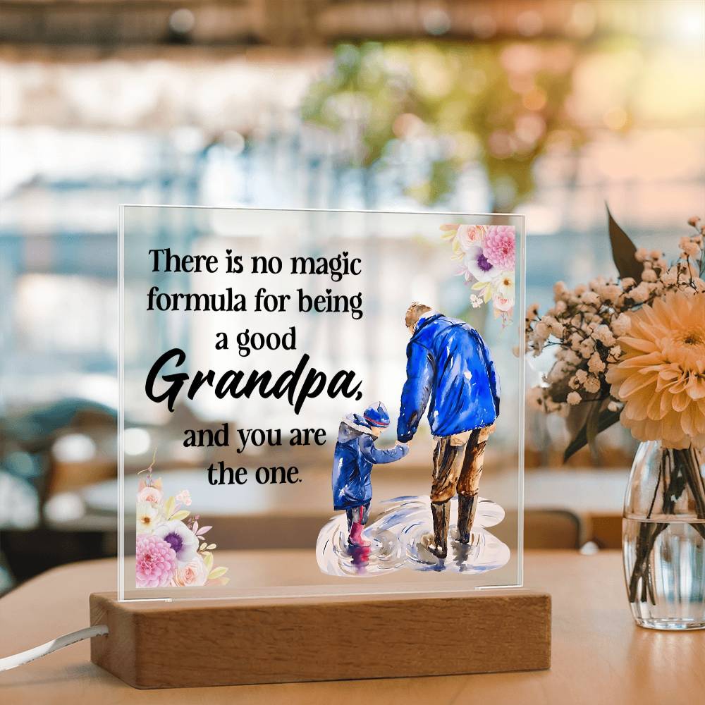 Acrylic Square Design - Grandpa