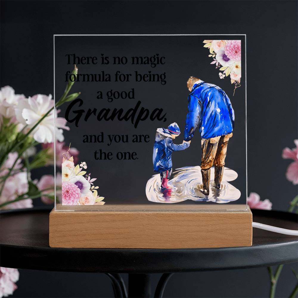 Acrylic Square Design - Grandpa