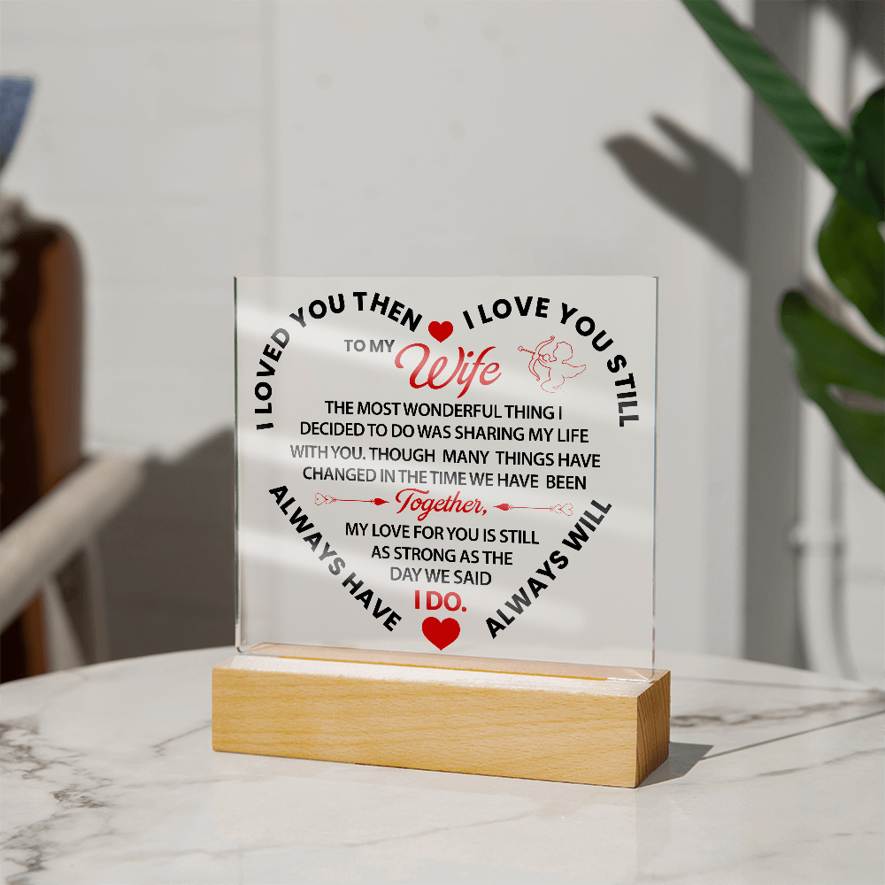 Personalized Penguin Couple Acrylic Photo Block– Custom Photo Romantic Gift for Couples