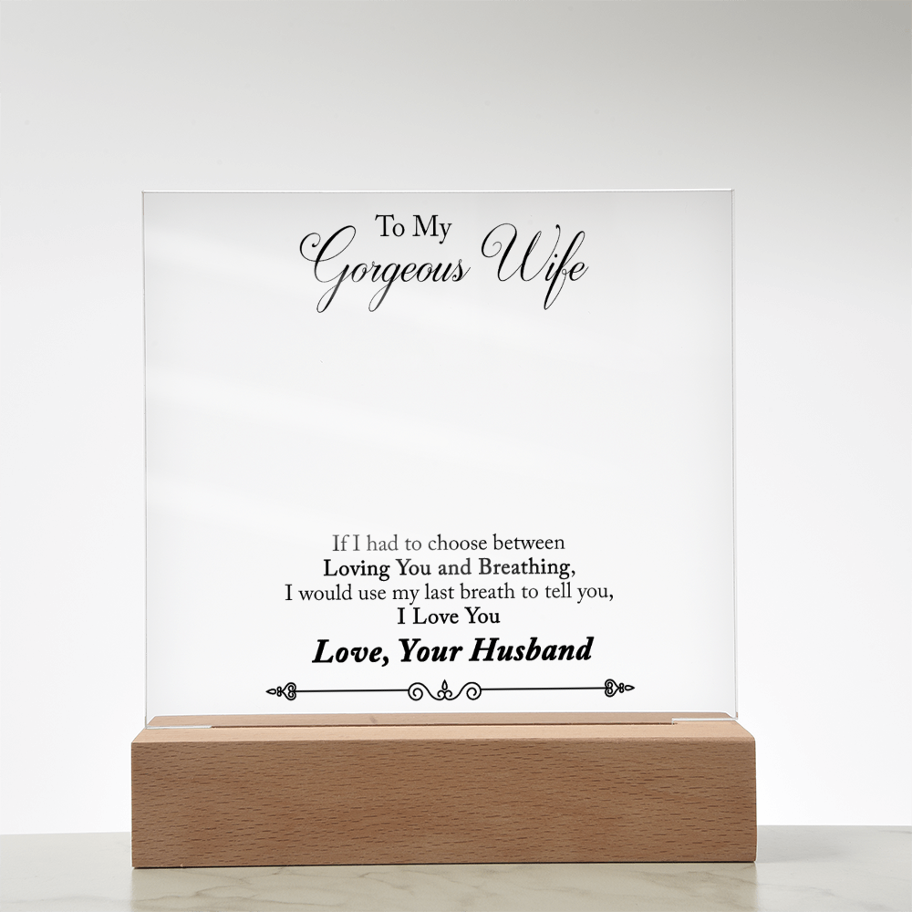 Acrylic Square Plaque