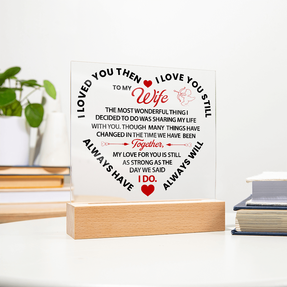 Personalized Penguin Couple Acrylic Photo Block– Custom Photo Romantic Gift for Couples