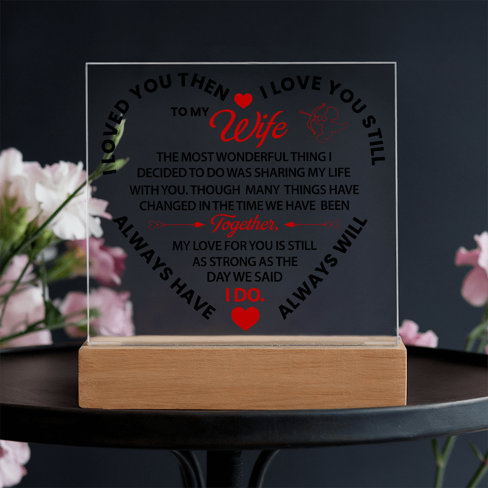 Personalized Penguin Couple Acrylic Photo Block– Custom Photo Romantic Gift for Couples