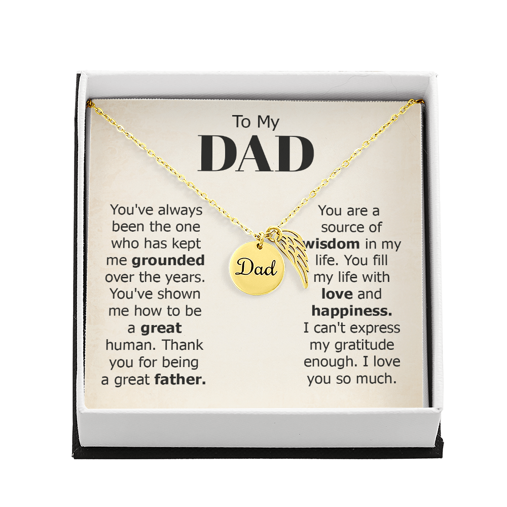To my Dad necklace