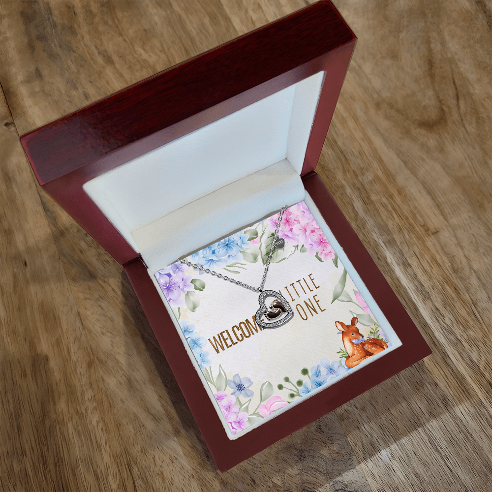 Wellcome little one baby feet Necklace
