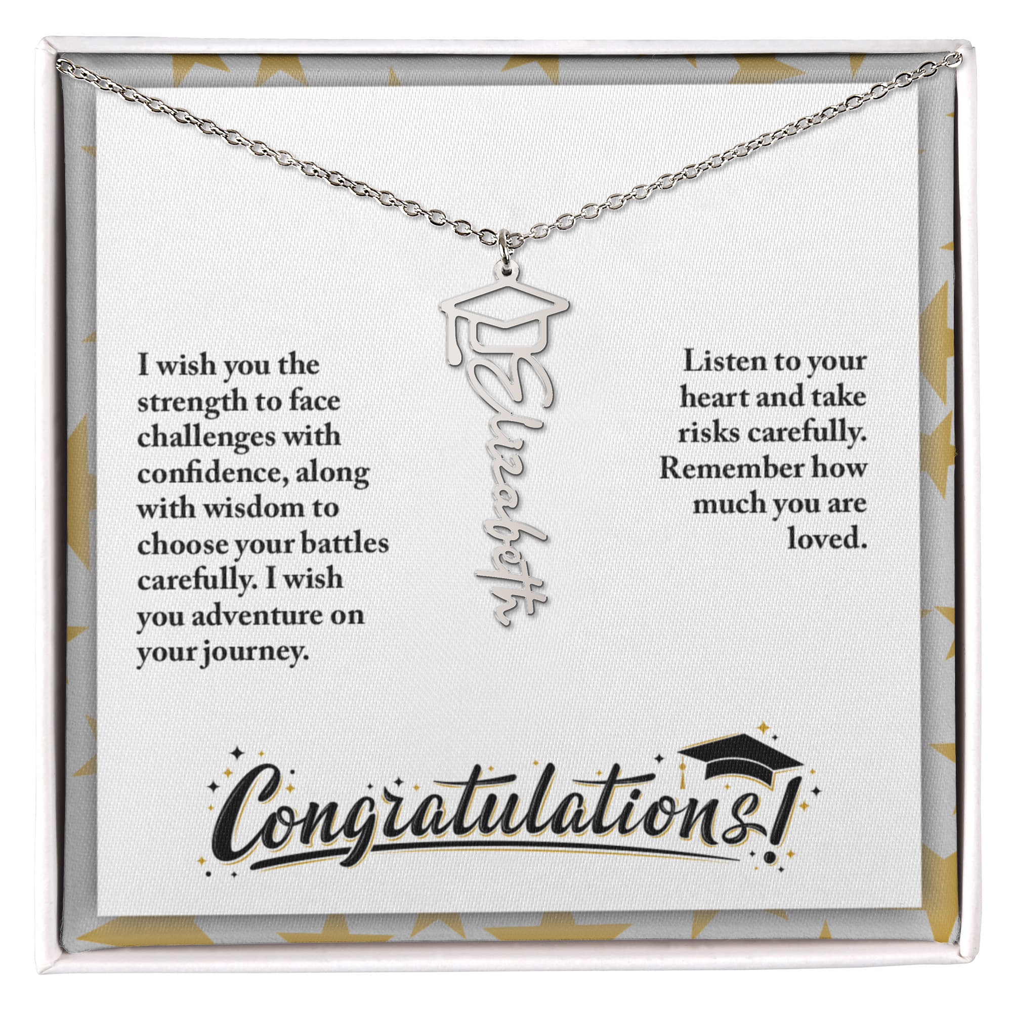 Graduation Name Necklace