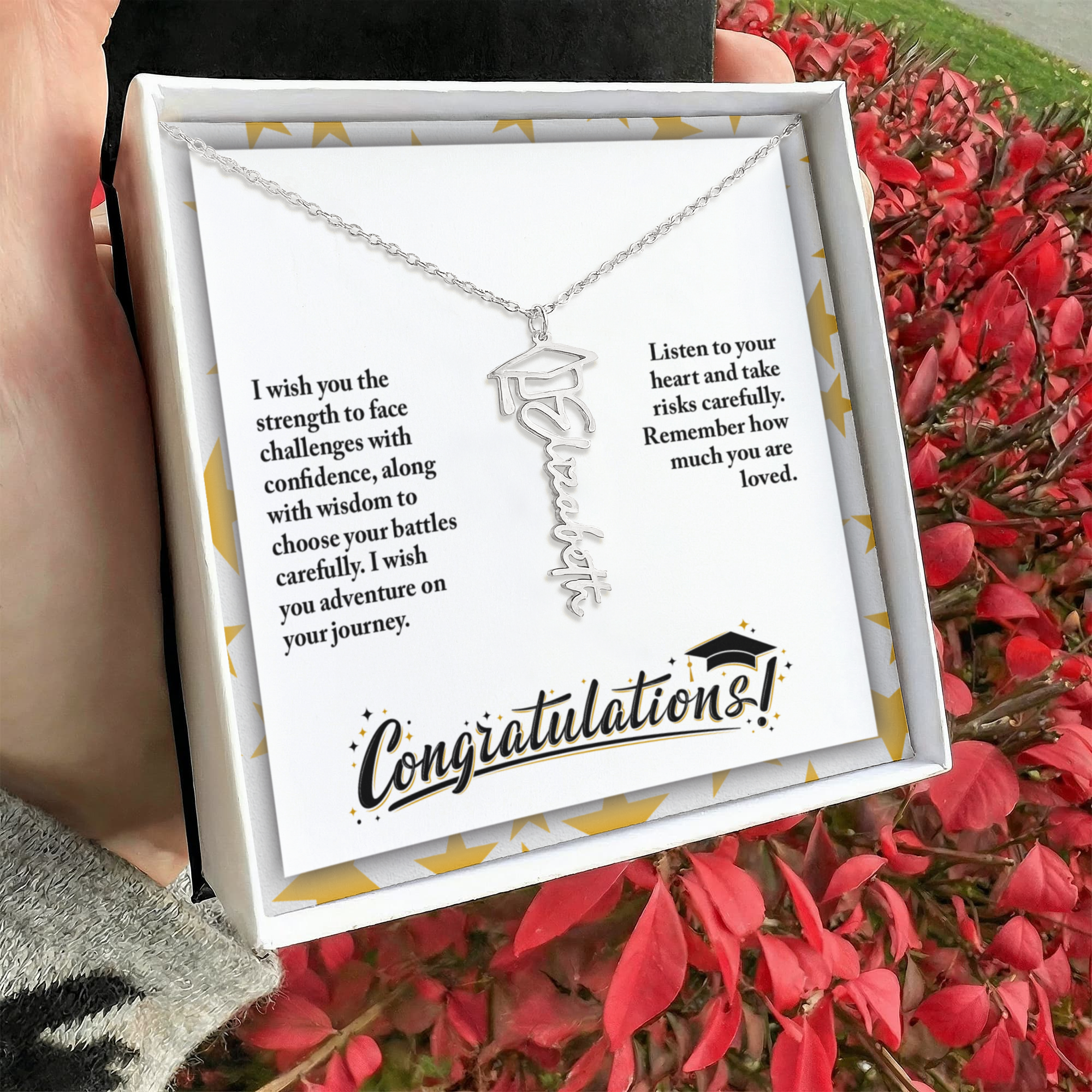 Graduation Name Necklace
