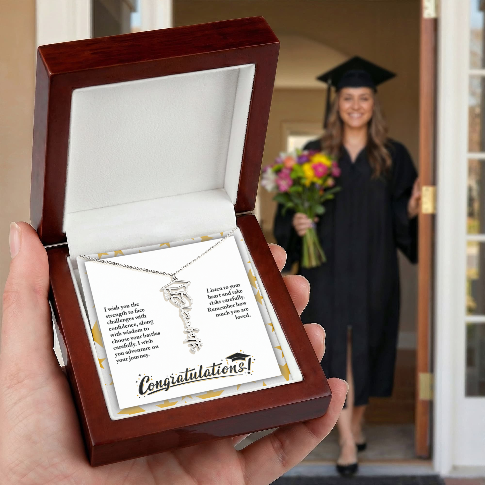 Graduation Name Necklace