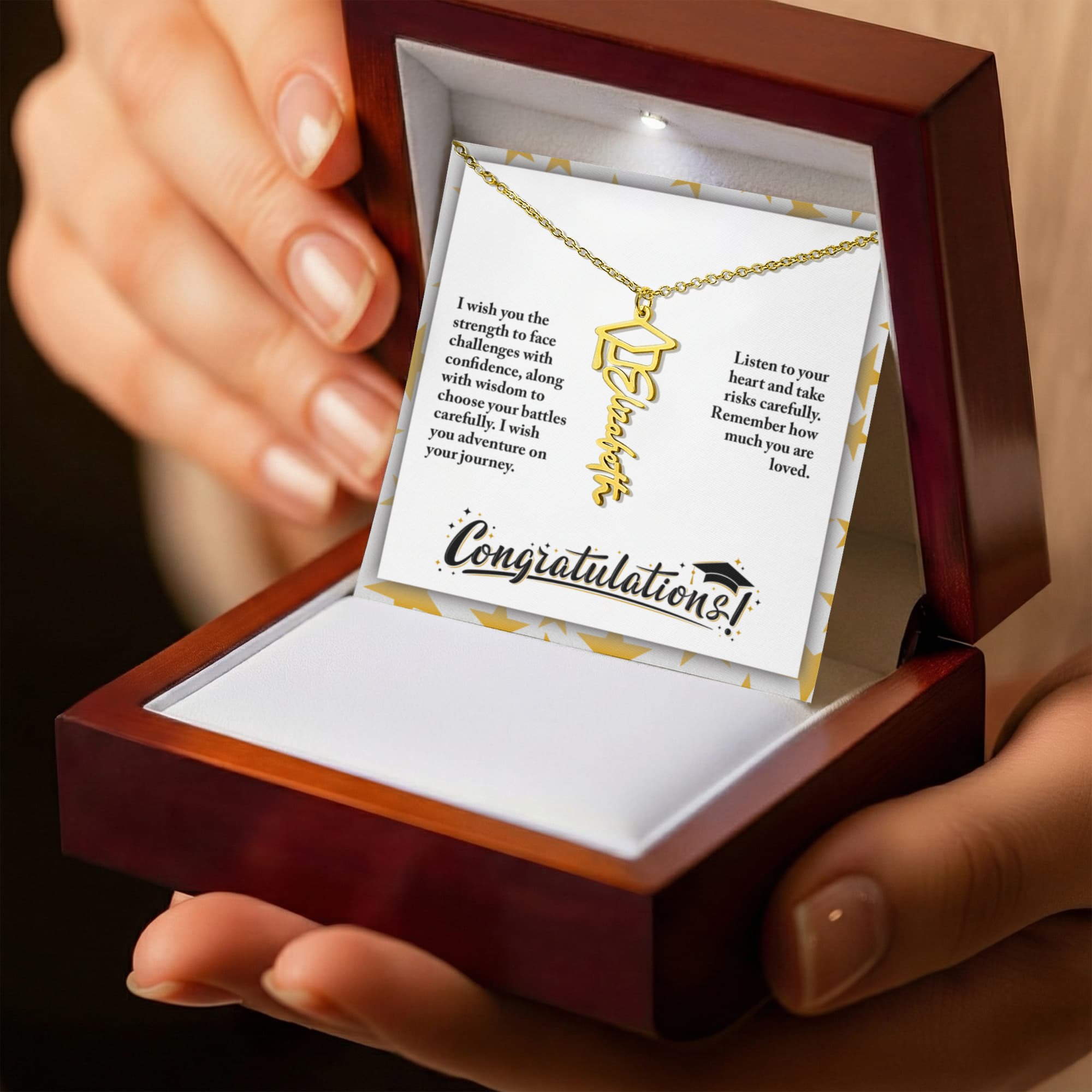 Graduation Name Necklace