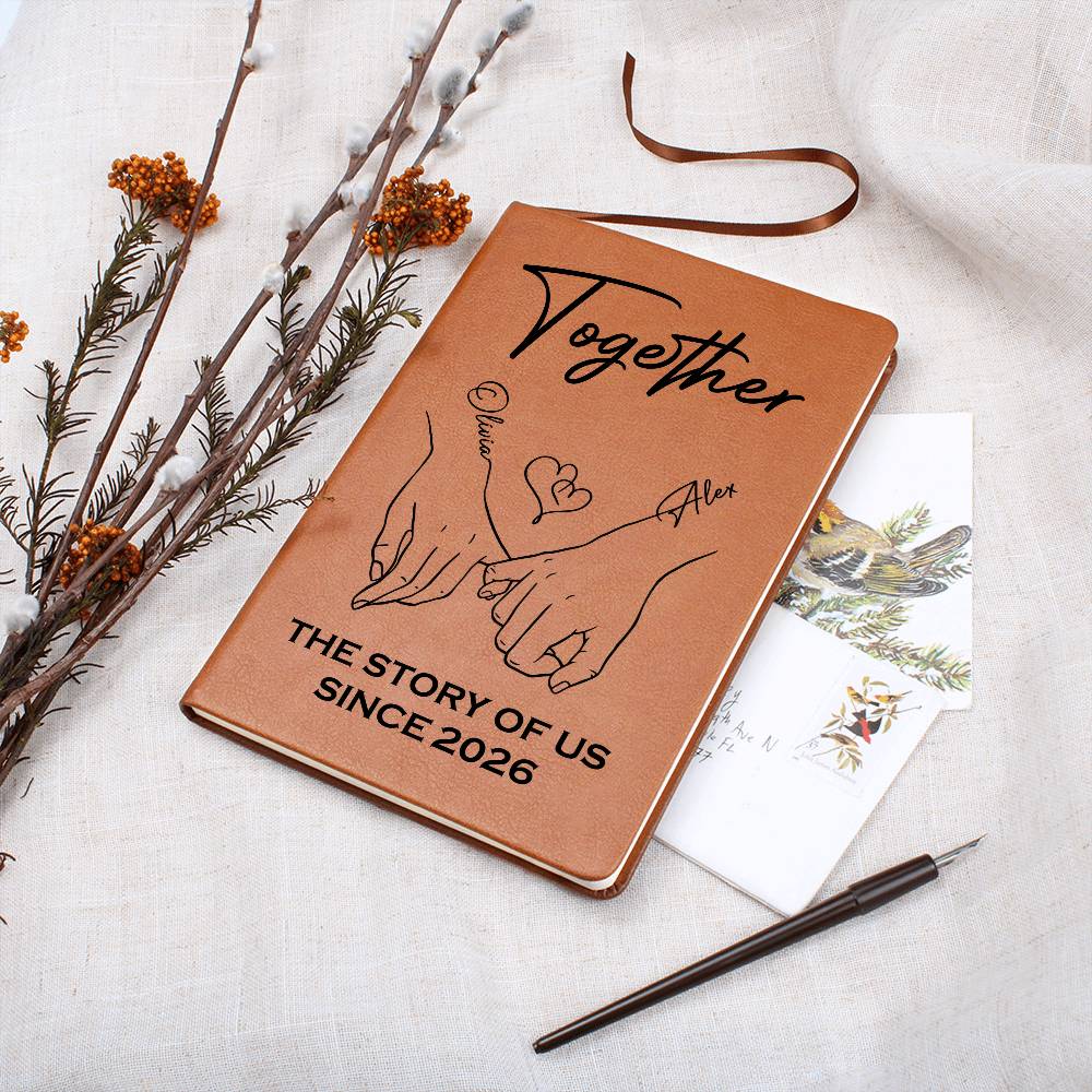 The Story of Us personalized notebook for couples